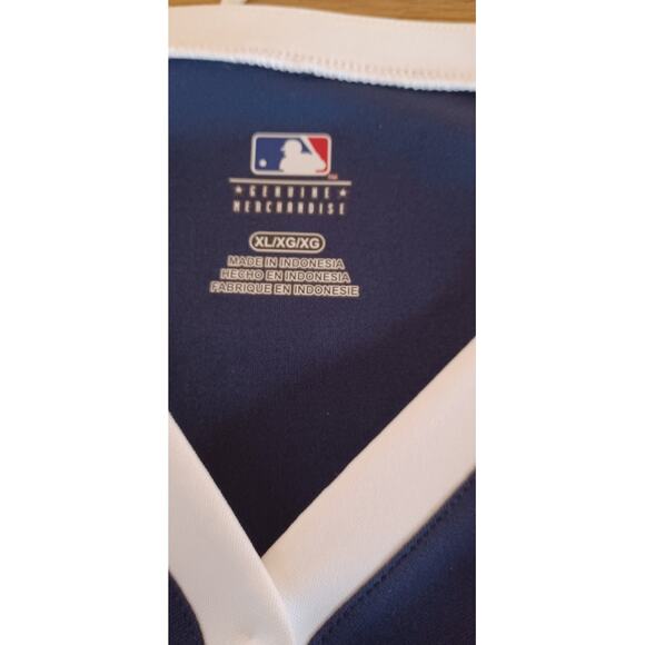 Detroit Tigers Jersey Women's XL Blue Orange and White Genuine Merchandise - Picture 5 of 6